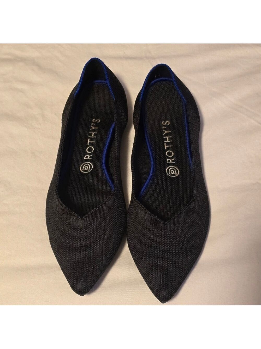 ROTHYS W11 Black Point Toe Ballet Flats - Picture 9 of 9